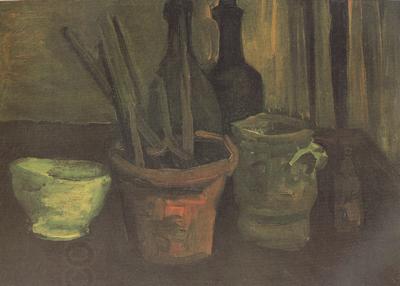 Vincent Van Gogh Still Life with Paintbrushes in a Pot (nn04) China oil painting art